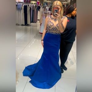 Royal blue prom dress